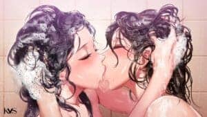 two gorgeous lesbian making lesbian sex